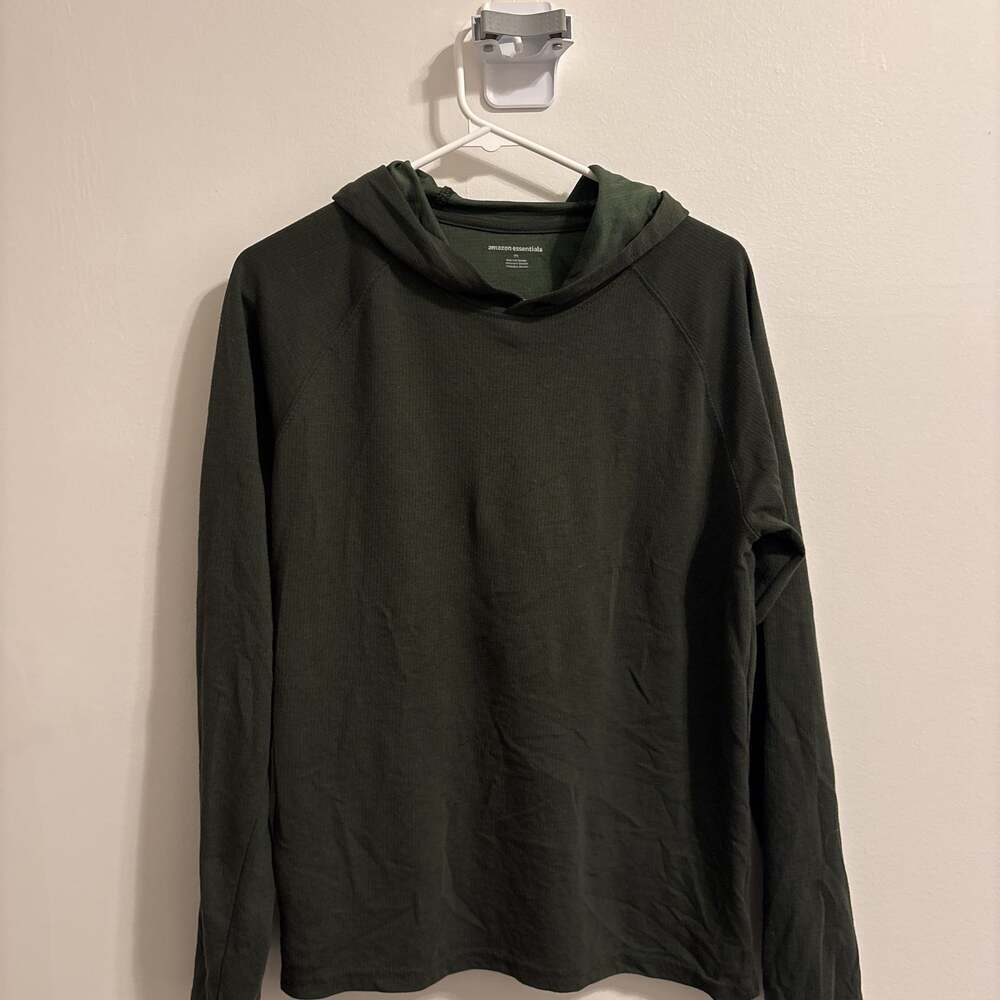 Amazon Essentials Men's Dark Green Pullover Hoodie